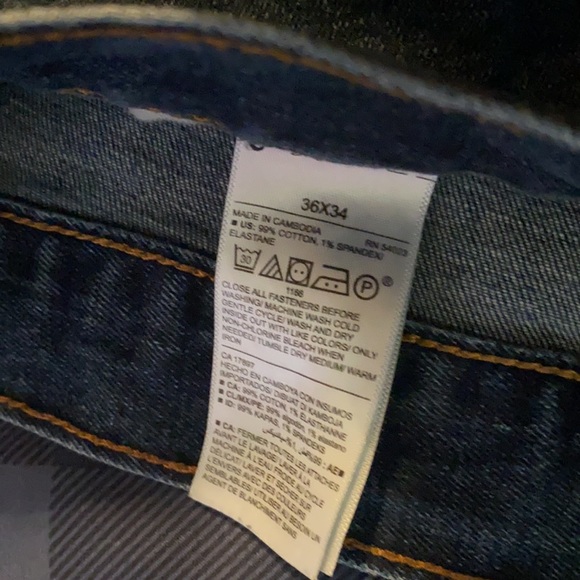 Dark Blue Boot Cut Jeans - Picture 3 of 3